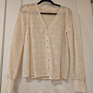Sezane Gaya Blouse Ecru - Size 2